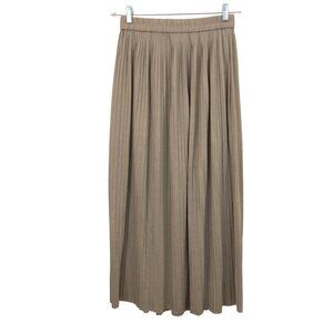 Club Monaco Taupe Pleated Maxi Skirt
